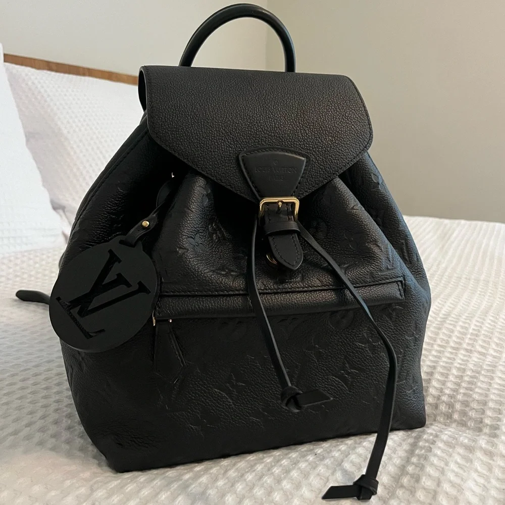LOUIS VUITTON Empreinte Montsouris NM Backpack Black DISCONTINUED - Picture 3 of 16